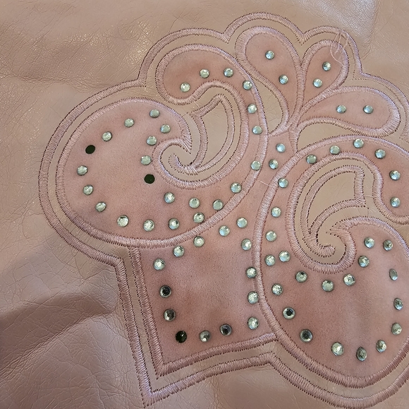 Pink Leather Dereon 1XL Jacket - Picture 2 of 12